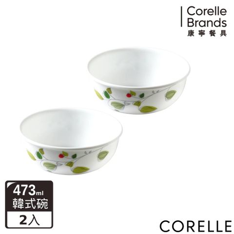 Corelle Brands 康寧餐具 CORELLE 康寧綠野微風473ml韓式湯碗兩入組