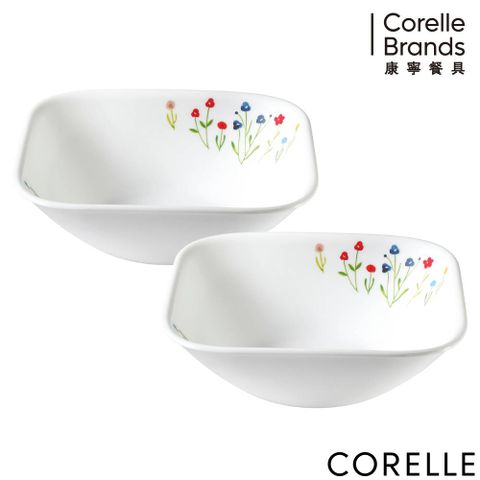 CORELLE 康寧春漾花朵方形23oz小碗 兩入組