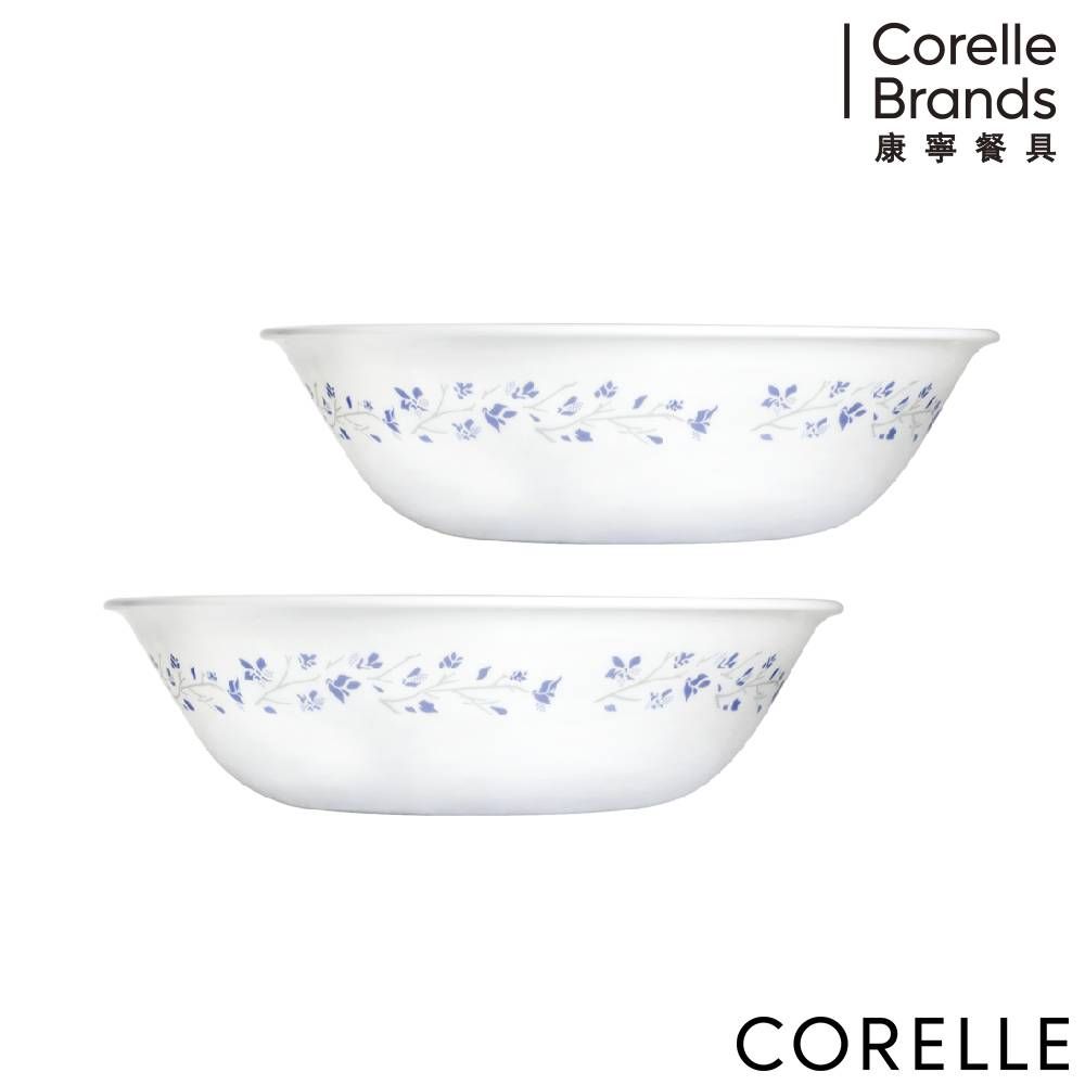 Corelle Brands 康寧餐具 【美國康寧 CORELLE】絕美紫葳500ml湯碗兩入組