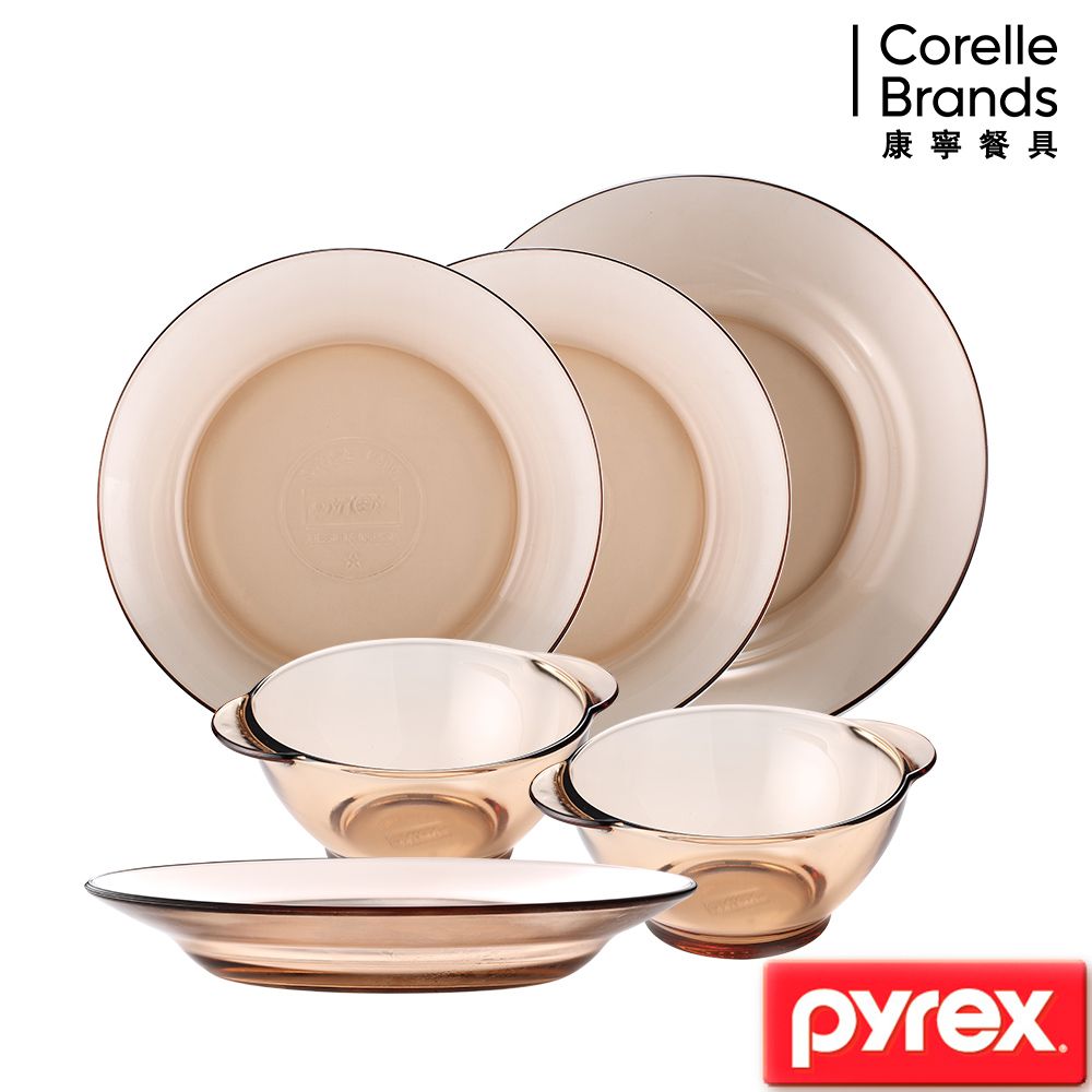 Corelle Brands 康寧餐具 美國康寧 Pyrex耐熱餐盤6件組(602)