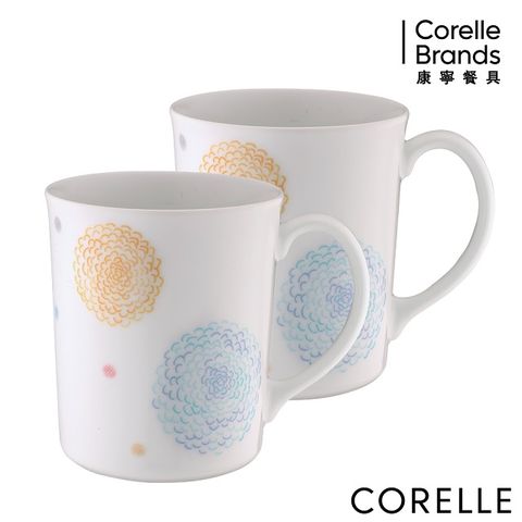 Corelle Brands 康寧餐具 【美國康寧 CORELLE】繽紛美夢2件式馬克杯組(B01)