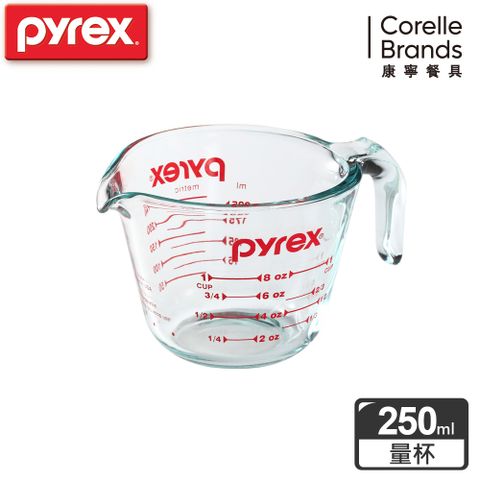 康寧Pyrex 耐熱玻璃單耳量杯250ml