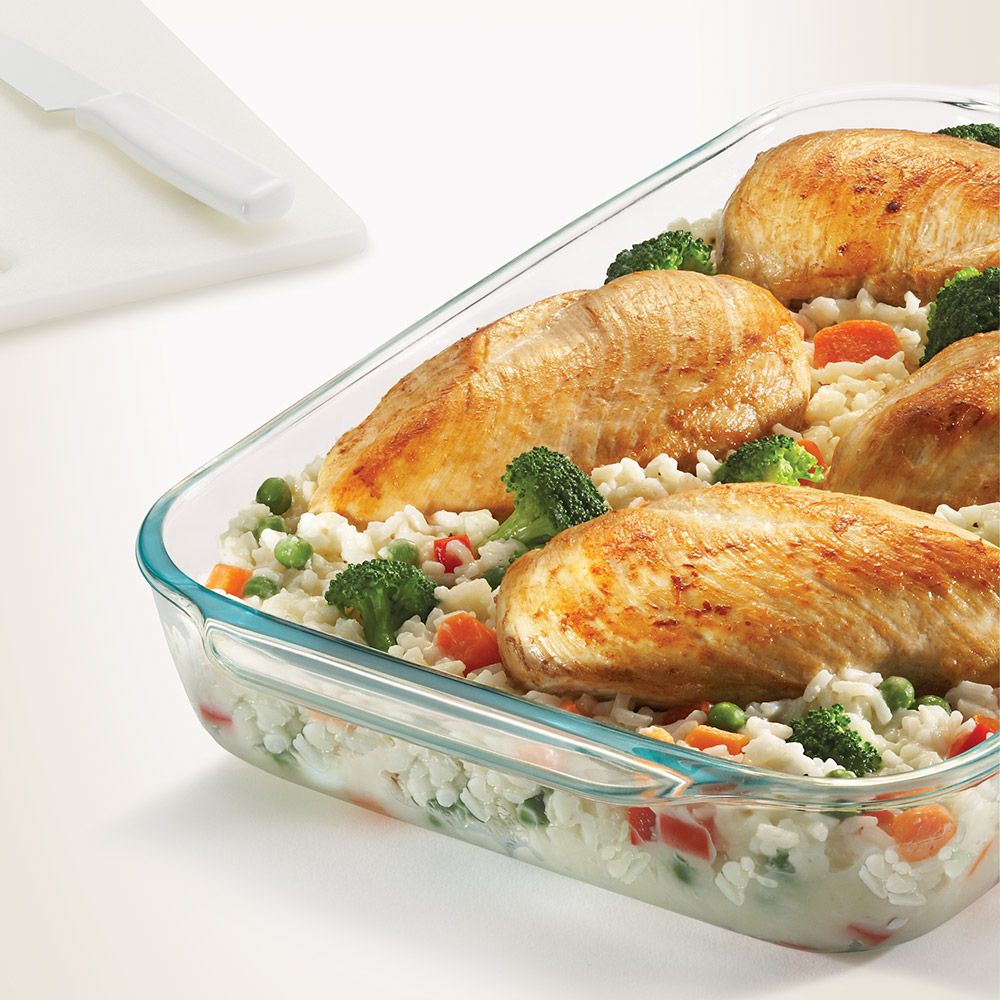 Corelle Brands 康寧餐具 耐熱玻璃 長方形烤盤2.8L