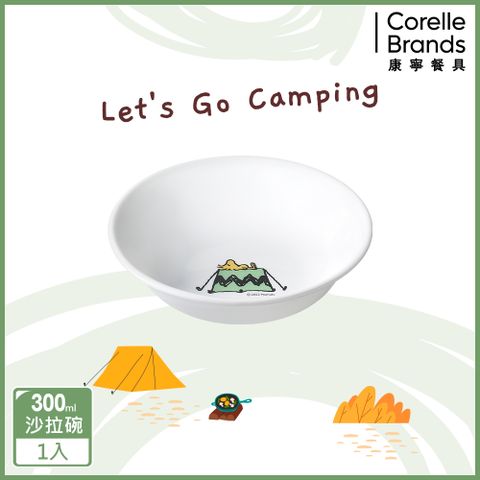 Corelle Brands 康寧餐具 【美國康寧 CORELLE】SNOOPY 露營趣300ml沙拉碗(410)