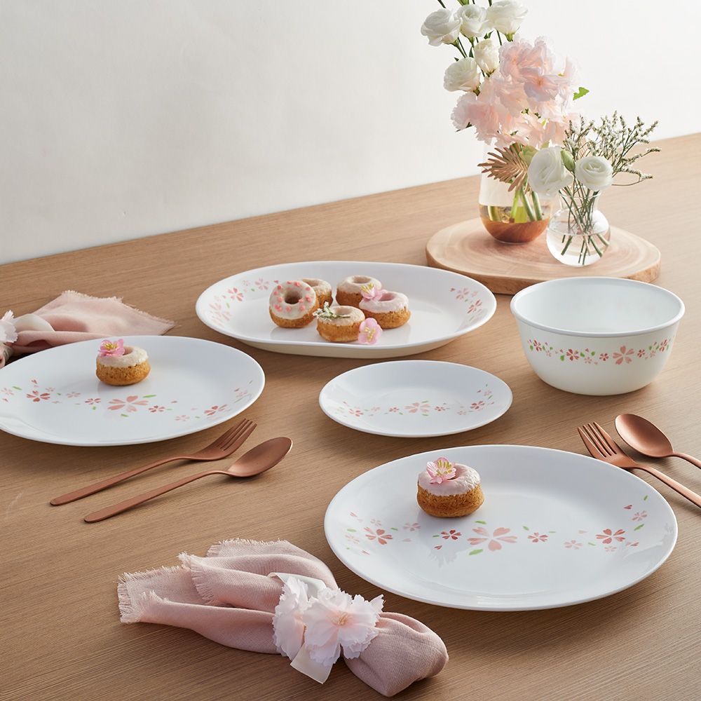 Corelle Brands 康寧餐具 【美國康寧 CORELLE】 櫻之舞3件式餐盤組-C01