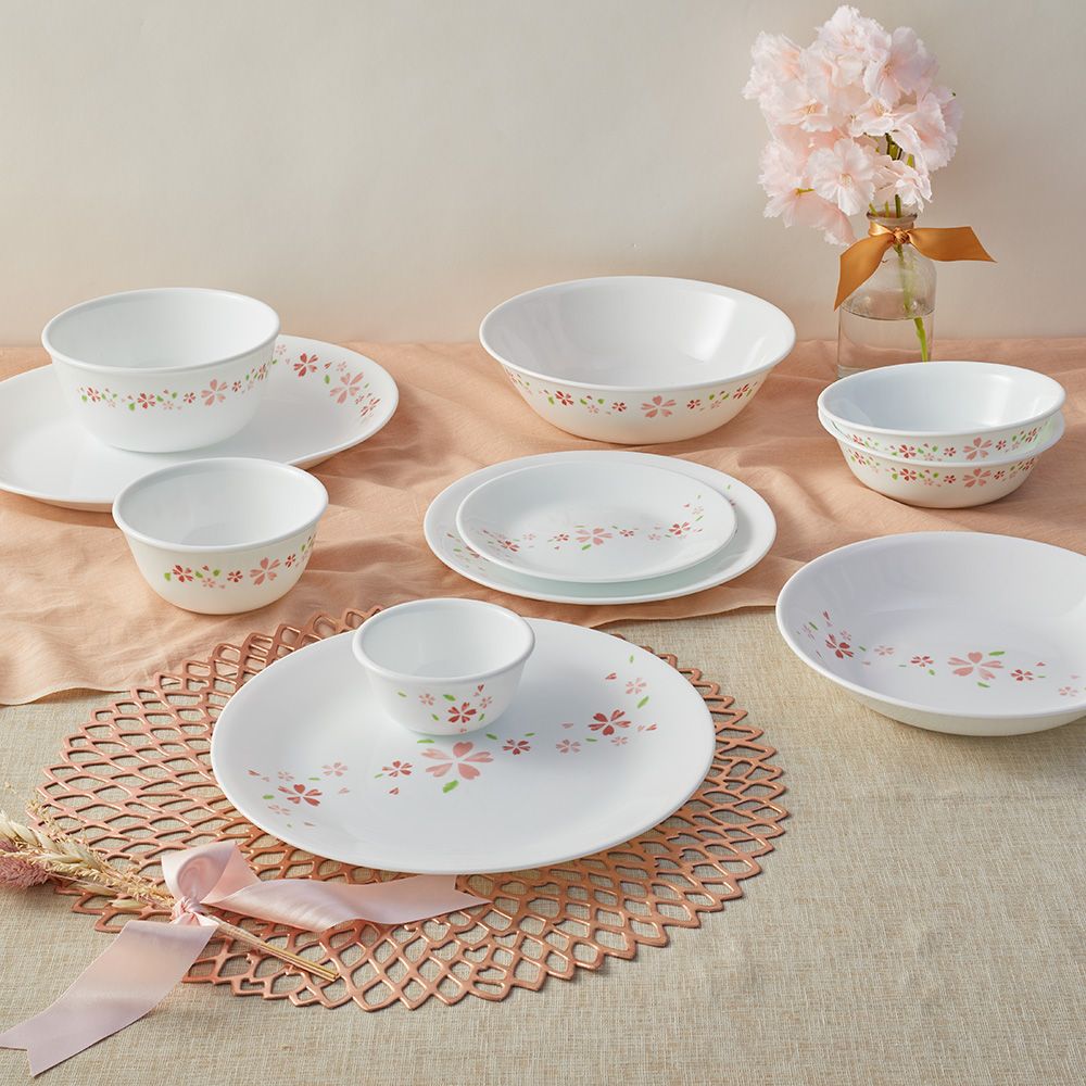 Corelle Brands 康寧餐具 【美國康寧 CORELLE】 櫻之舞3件式餐盤組-C01