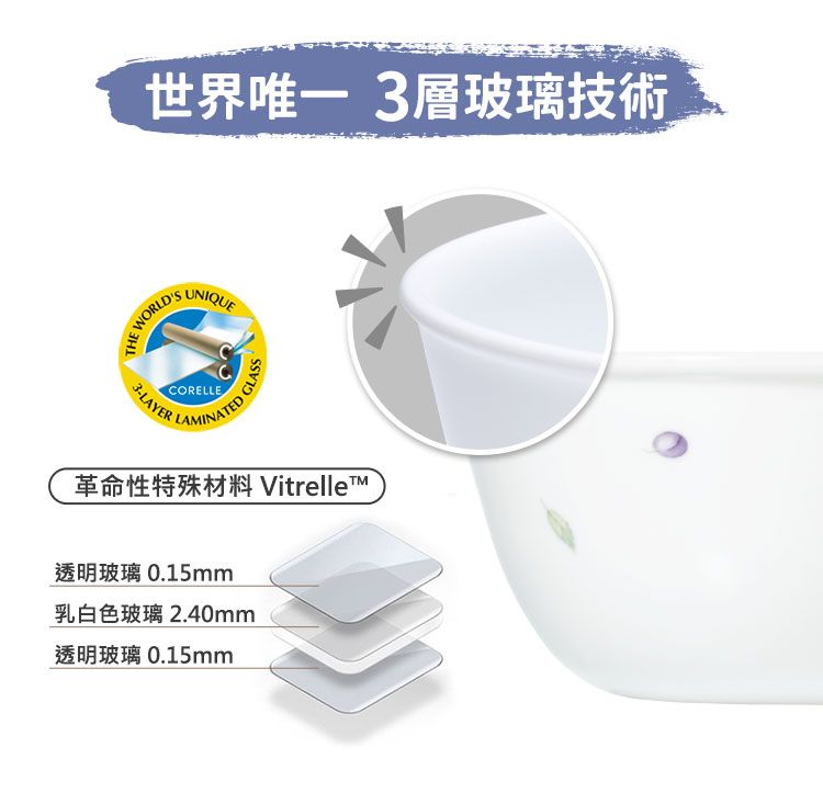 Corelle Brands 康寧餐具 【美國康寧 CORELLE】 紫梅2件式腰子盤組-B02