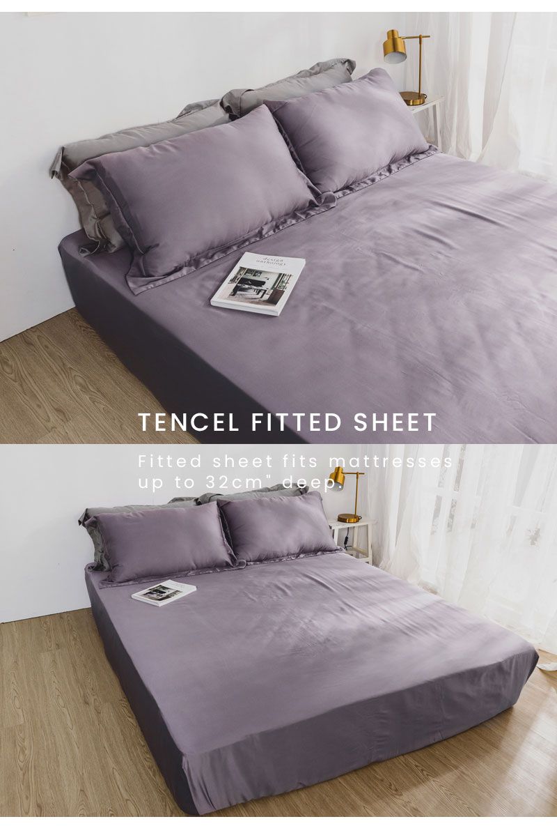 TENCEL FITTED SHEETFitted sheet fits mattressesup to 32cm deep