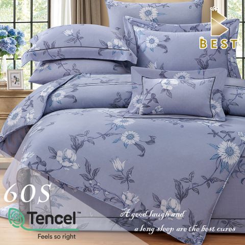 特大_60支頂級天絲兩用被床包組/100%TENCEL 伊希塔