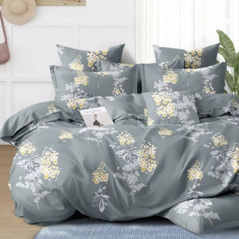 台灣製抗菌舒柔棉 薄被套-雙人 (被單/被套/棉被套 四角有綁帶) 春日繽紛