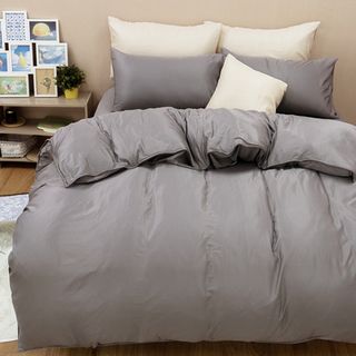 【艾唯家居】單人天絲床包枕套2件組 萊賽爾40支天絲 台灣製(島灰)