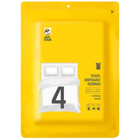 【禾統】一次性旅行床單4件組-3入