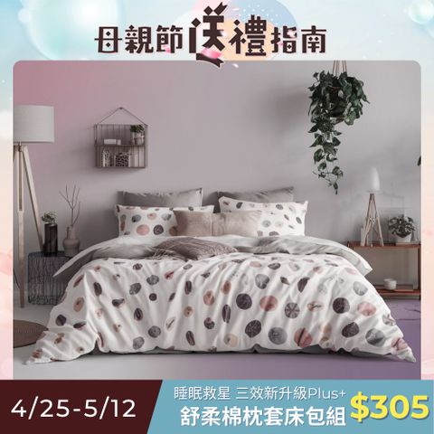 【寢安家居】加大6尺銀離子防蹣抗菌舒柔棉床包枕套3件組(台灣製/床單/多款任選)