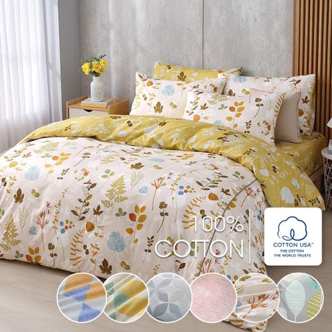 鴻宇 100%精梳棉 美國棉 單人薄被套 多款任選