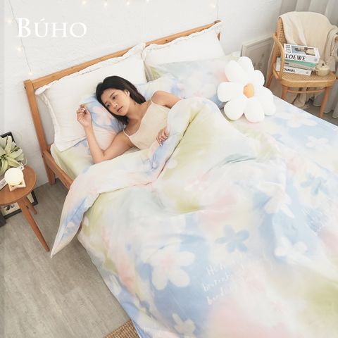 BUHO《仙頌羽境》天然嚴選純棉雙人三件式床包組