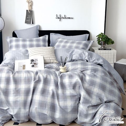 【FOCA】單/雙/加 均價-100%精梳純棉薄枕套床包組(多款任選)