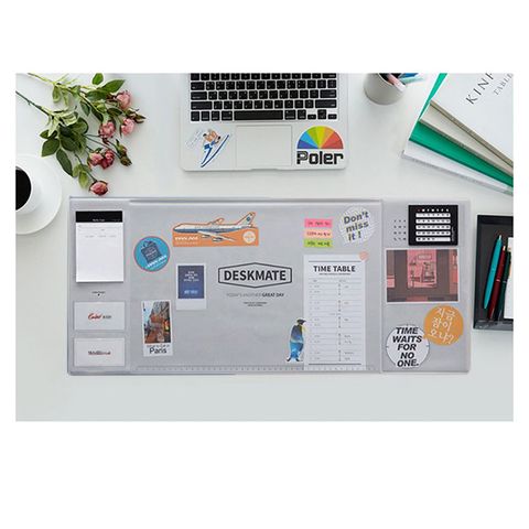 【COMET】甜美多功能電腦桌墊-灰(EB-E18G)