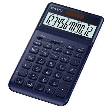 CASIO 卡西歐 12位元璀璨晶耀桌上型計算機-科技藍 (JW-200SC-NY)