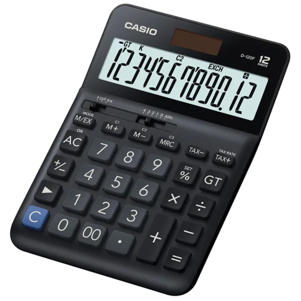 CASIO】 12位元桌上型計算機-(D-120F) - PChome 24h購物