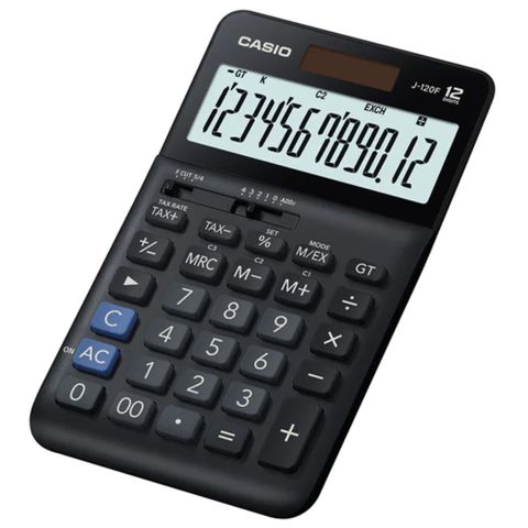 CASIO 卡西歐 12位數大螢幕標準型計算機(J-120F)