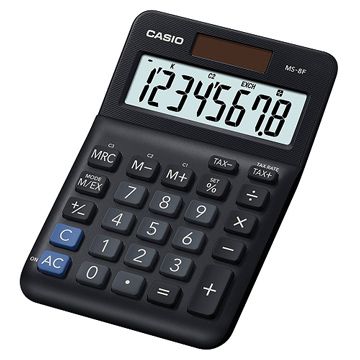 CASIO 卡西歐  8位數桌上小型計算機-(MS-8F)