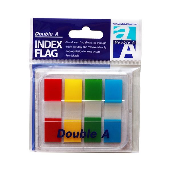 Double AINDEXFLAG-Translucent flag allows see through-Sticks securely and removes cleanly-up design for easy access-stickablewww.DoubleApaper.comaDouble AADouble A