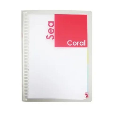 Double A B5 26孔活頁夾-色彩系列/珊瑚紅(DAFF14001)