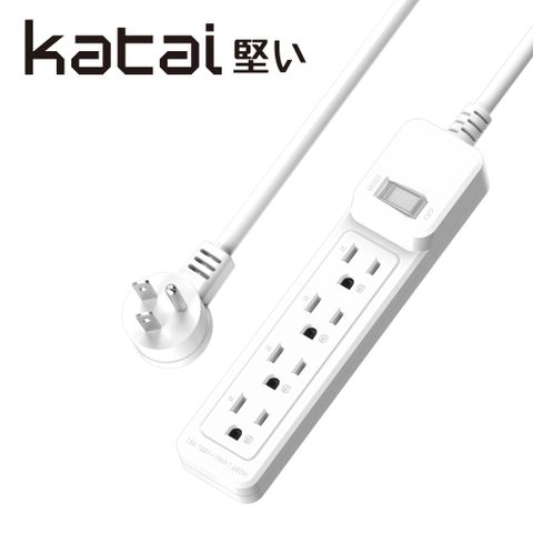 Katai 3孔1開關4插座MIT台灣製造延長線270cm/PEC-31427(任二件88折)