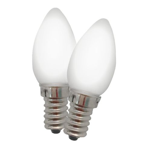 【美克斯UNIMAX】PL-03WHC白光LED燭檯燈泡0.6W 2顆裝*2組