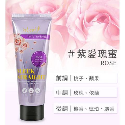 【韓國isLeaf】150ml蠶絲蛋白香氛護髮素 紫愛瑰蜜 2組
