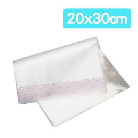 OPP袋 100入 (20*30cm) (多種尺寸 自黏袋 透明 包材 包裝袋 透明袋 服飾 飾品 衣服)