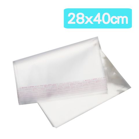 OPP袋 100入 (28*40cm) (自黏袋 透明 包材 包裝袋 透明袋 服飾 飾品 衣服)