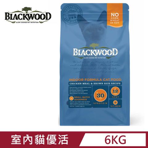 美國BLACKWOOD柏萊富-天然寵糧室內貓全齡優活配方(雞肉+糙米) 13.23LB/6KG