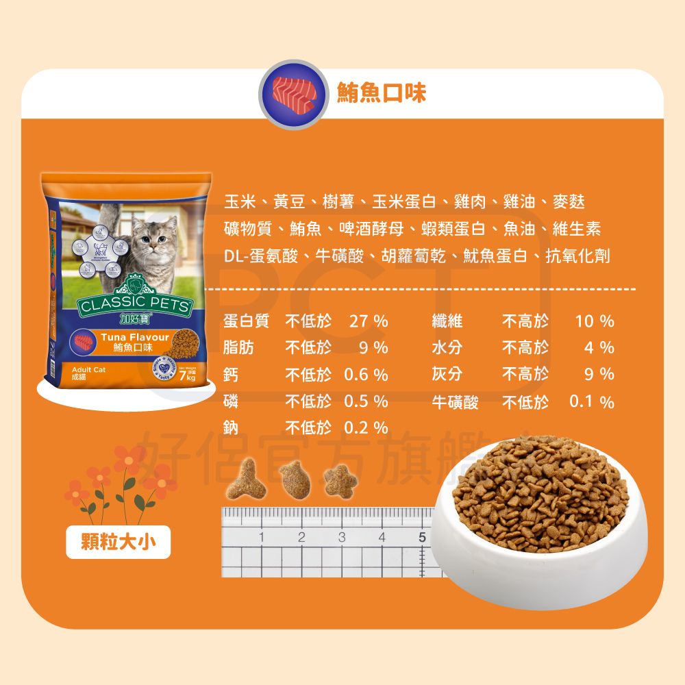 Classic Pets 加好寶 乾貓糧 - 雞肉口味 7KG