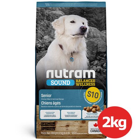 NUTRAM 紐頓 S10老犬雞肉燕麥 2KG