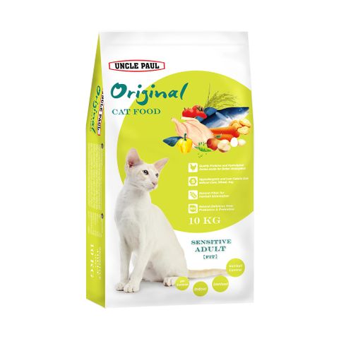 【UNCLE PAUL】2包超值組 保羅叔叔貓食 10kg(低敏成貓 體態貓)