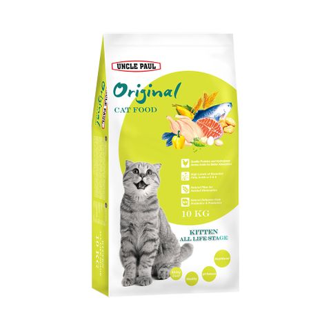【UNCLE PAUL】2包超值組 保羅叔叔貓食 10kg(幼貓 全齡用)