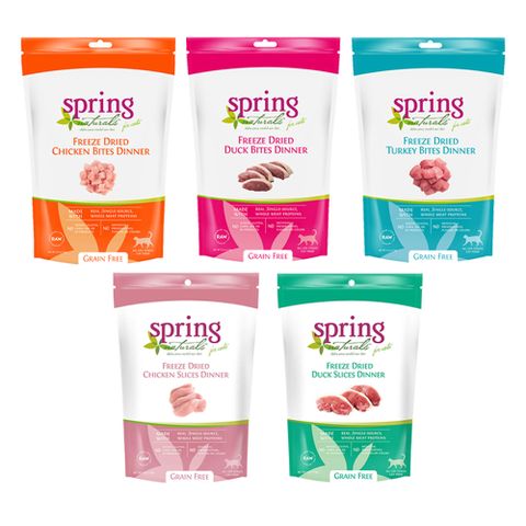 美國Spring Natural曙光-無穀冷凍乾燥貓餐食 1LB (453g)