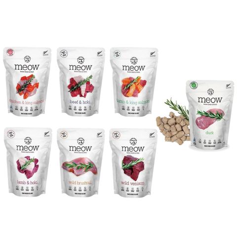 NZ Natural鮮開凍-meow貓咪冷凍乾燥生食餐 280g｜9.9oz