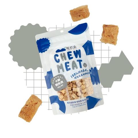 三包組【尾巴丘】原肉凍乾零食-卡酥鯛魚燒 40g