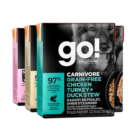 go! 鮮食利樂狗餐包 354g 7件組 口味各一