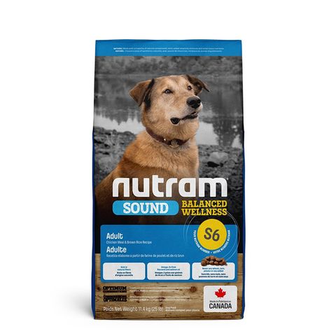 NUTRAM 紐頓 均衡健康系列S6 雞肉+南瓜成犬-11.4kg X 1包