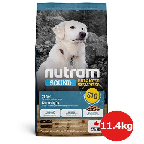 NUTRAM 紐頓 S10老犬雞肉燕麥 11.4KG