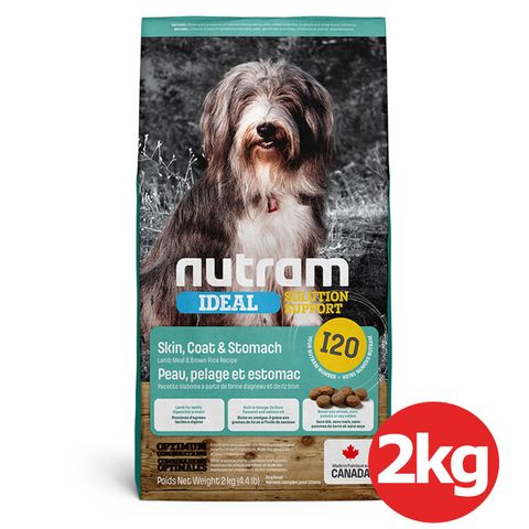 NUTRAM 紐頓 I20三效強化犬 羊肉糙米 2KG