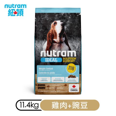 NUTRAM 紐頓 I18 專業理想系列-成犬雞肉+豌豆11.4KG