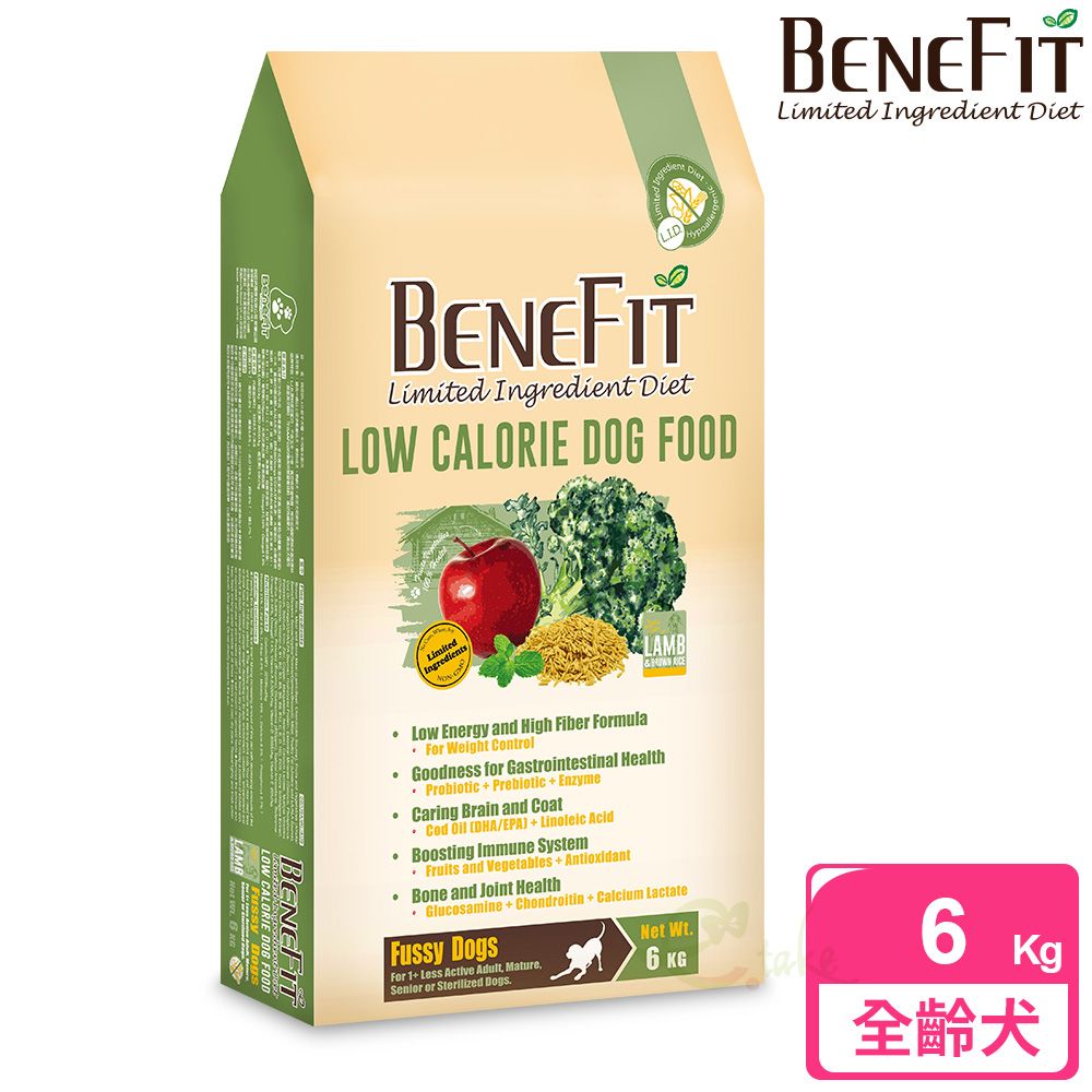 Benefit L.I.D. 低卡犬糧 6kg 羊肉糙米配方