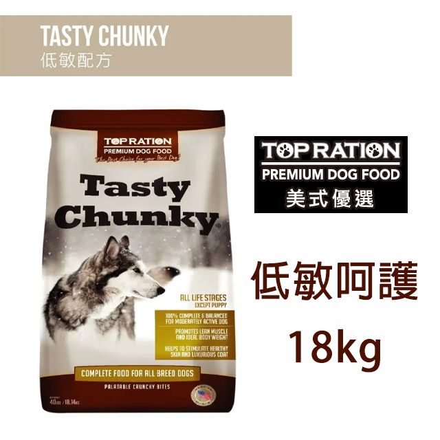 TopRation 美式優選 全齡犬飼料 火雞+羊肉 低敏呵護 18kg