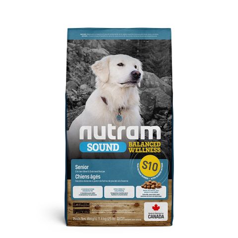 NUTRAM 紐頓 均衡健康系列S10 雞肉+燕麥老犬-11.4kg X 1包