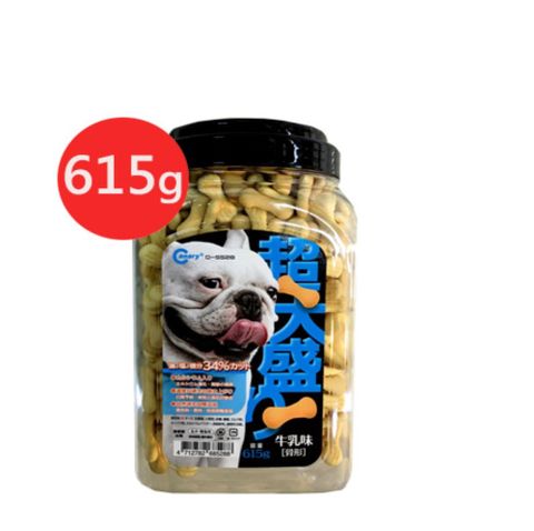 Canary超大盛的犬用點心餅-骨形牛奶風味615g