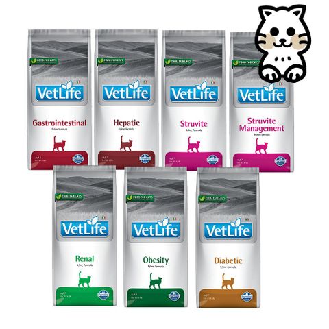 Farmina 法米納 VetLife 天然處方系列（VC）貓用 2kg (貓飼料)